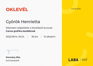 Canva grafika kezdőknek kurzus